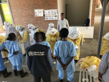 Mental health training of psychosocial workers at Rugerero Ebola Treatment Center