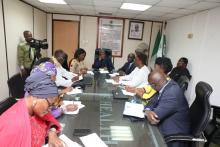 Permanent Secretary and principal officers of FMoH with Functional Review Team