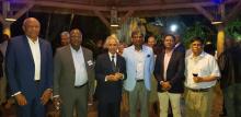 Dr Hon Anwar Husnoo, Minister of Health and Quality of Life (in the centre) in the company of Mr A. Nundoochan, Officer-in-Charge, WHO country office and delegates from SIDS countries and high official from the Ministry