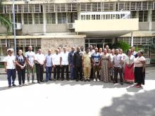 Training participants in a group photo