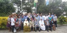 Training participants in a group photo