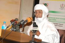 Le Premier Ministre du Niger lors de son discours d’ouverture du forum