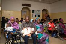 Parents and their children at a Primary Health Care center