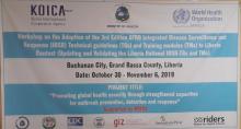 Adaptation of AFRO's 3rd Edition of the IDSR Technical Guidelines in Buchanan City, Liberia 