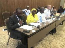 Le chargé du bureau de l’OMS Niger lors de son intervention annonçant la contribution de l’OMS