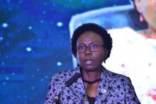 Minister of Health, Dr Jane Ruth Aceng addresses participants at the conference