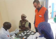 Encadrement dans la salle de dépistage