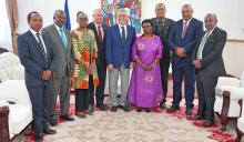 African SIDS Ministers and Representatives meet the President of the Republic of Cabo Verde