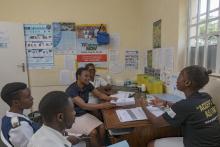 CATS work in partnership with health facility staff to plan, monitor and evaluate the health services available for adolescents in their districts.
