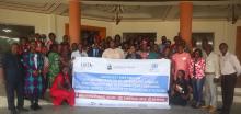 Group photo of participants at the orientation workshop in Monrovia