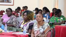 Cross session of participants during the orientation workshop in Monrovia