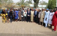 Group Photograph of German Parliamentarians, Government officials, delegates from WHO, UNICEF,   at the visit to the PHC