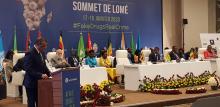 Le DG lors de son allocution