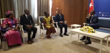 DG, RD, W et le Coordonateur Résident du Système des Nations Unies au Togo reçus par le chef de l'état togolais