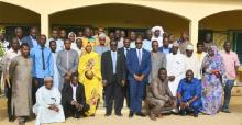 Photo de famille des participants à l’atelier de validation technique de la carte sanitaire