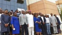 Group photo of dignitaries and key stakeholders at a flag-off of Health Sector Climate Change Adaptation Workshop in Abuja.jpg 