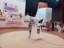 "Je m'engage" a lancé la Première Dame lors de son discours de lancement au Palais des Congrès de Niamey.