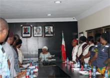 The Deputy Governor swearing in the Enugu State TFI