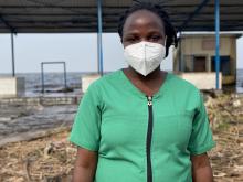 Ms Sophia Tageya, COVID-19 Response Team lead at Kasensero Landing Site