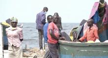 Fishermen at Kansesero Landing Site