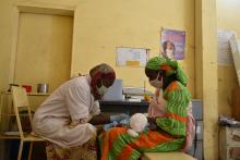 Séance de vaccination en période de la COVID19 à la Policlinique AL KASSER de N'Djaména