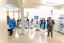 Robots in Kanyinya COVID-19 Treatment Center