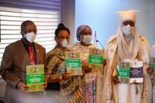 L-R Dr Walter Mulombo, Dr Edugie Abebe, Dr Salma Anas-Kolo, and the Emir of Jiwa in the Federal Capital Territory, Alhaji Idris Musa Photo credit-OCHEMBA C.WHO_.jpg