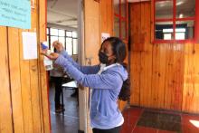 Students at a school (Character Hallmark Academy) in Addis Ababa