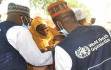 WHO personnel’s supervising polio campaign at Layin Kuka of Yindiski, Dogo Nini ward of Potiskum, Local Government Area, Yobe State 