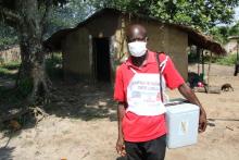 M. Mpia Bokele, vaccinateur rencontré à Lolifa, à 12 kilomètres à l’est de Mbandaka, province de l'Equateur. 