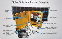 Photos of complete set of solar suit case