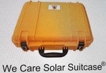 Photos of complete set of solar suit case