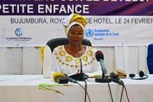 La Première Dame du Burundi en pleines échanges avec les participants