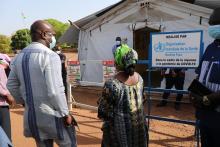 Visite d’un cenre de triage réalisé par l’OMS à Koloko, frontière Burkina Faso Mali