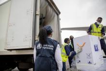 COVID-19 Vaccines packages to Ministry of Health Cold chain Warehouse