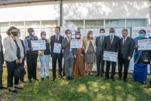 The Minister of Health with UN Representatives and Ambassadors