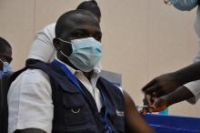 Vaccination du Responsable PEV à OMS Togo