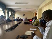 The team meeting with Ministry of Agriculture-FAO and Marine