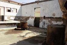 The gutted kitchen in July 2020 at Balaka Hospital