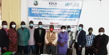 Group photo of in-person participants during the stakeholders workshop in Monrovia