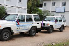 Vehicles donated to the Ministry of Health 