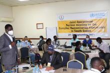 The team evaluated South Sudan’s response to health emergencies and other humanitarian crises