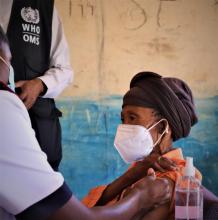 Mobile vaccination site in Drimiopsis in the Omaheke Region 