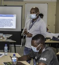 Training of Namibian health workers on COVID-19 case management by the UKEMT