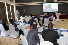 Participants including top officials from the Ministry of Health and WCO technical staff during the 2022-2023 biennium plan meeting in Juba.