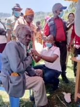 Older folk in  Elgeyo Marakwet County line -up for vaccination