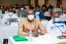 Vue partielle des participants composée des 77 maires et des leaders des confessions religieuses du Bénin