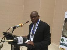 Dr Jean Bosco NDIHOKUBWAYO, Représentant de l'OMS au Tchad dans son intervention, au nom des partenaires notamment l'OMS
