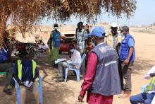 WHO and partners supported the Ministry of Health to vaccinate the communiteis in flooded hotspot areas to mitigate the risk of cholera outbreaks 