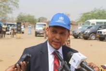 Les partenaires techniques et financiers, dont le Représentant par intérim de l’OMS, Dr Amadou Mouctar DIALLO représentant Dr Jean Bosco Ndihokubwayo, étaient présents à la cérémonie de lancement de la campagne sur le site de Koundoul.